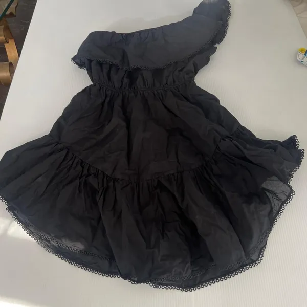 Free-people Women's Black and Navy Casual-dresses - Image 4
