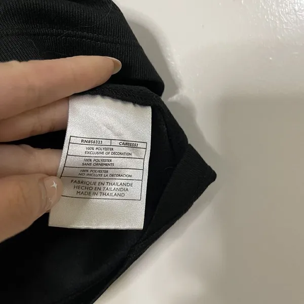 Nike Black Cropped Knit Tank Top Size Medium (8-10) - Image 4