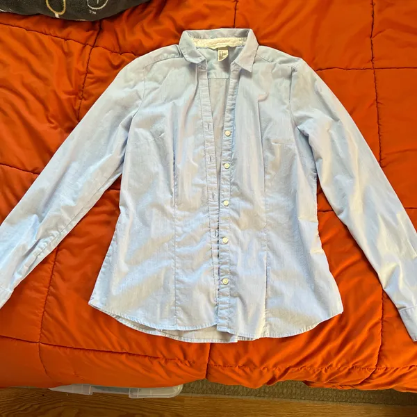 Blue Button-Up Shirt H&M - Image 3