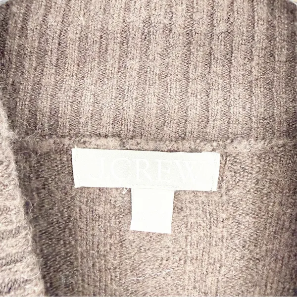 J.Crew Ribbed Mockneck Sweater in‎ Supersoft Yarn Women's 2X Brown Quiet Luxury - Image 5