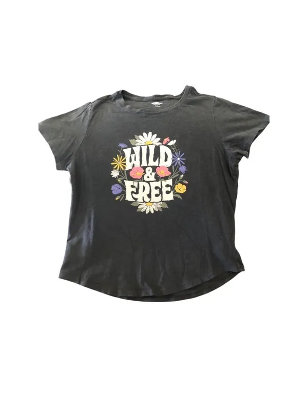 Old Navy T-shirt Size L Gray Wild & Free - Image 2