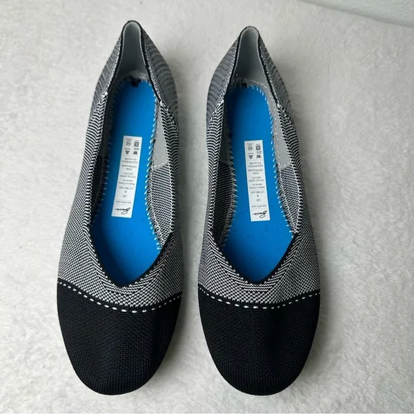 Bacia Flats Shoes Women Knit Ballet Flat Slip on Comfort Washable Dress Shoes - Image 7