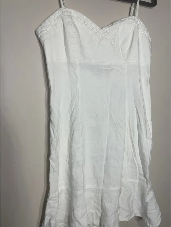 KUT from the Kloth White Sweetheart Sundress brunch garden party festival Sz S - Image 2