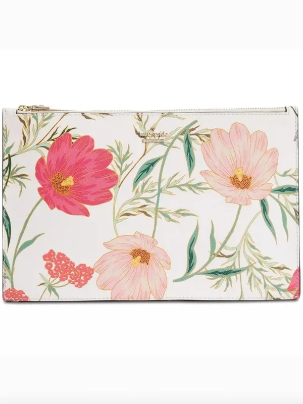 Kate Spade Cameron Street Blossom Hill Lilia Clutch Pouch Floral Zip - Image 2