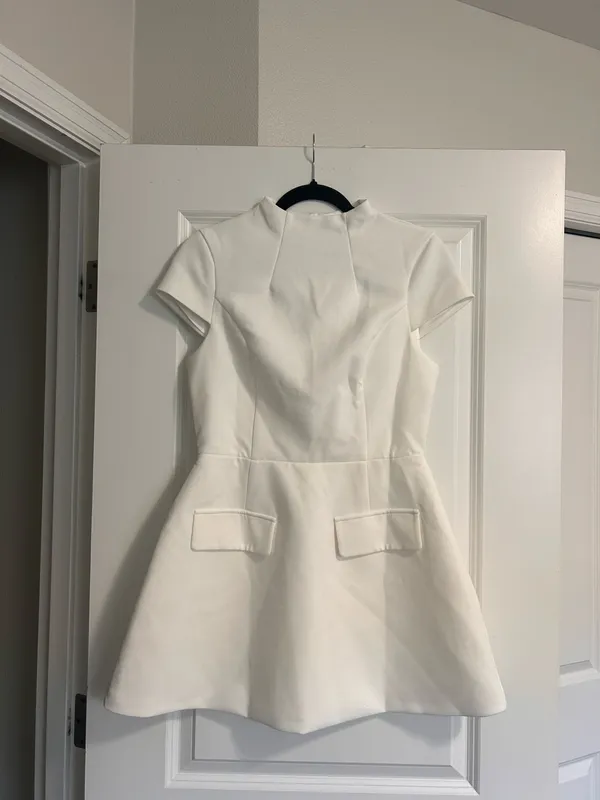 New Showpo Savanna High Neck Cap Sleeve Mini Dress Size Small MSRP $109 - Image 6