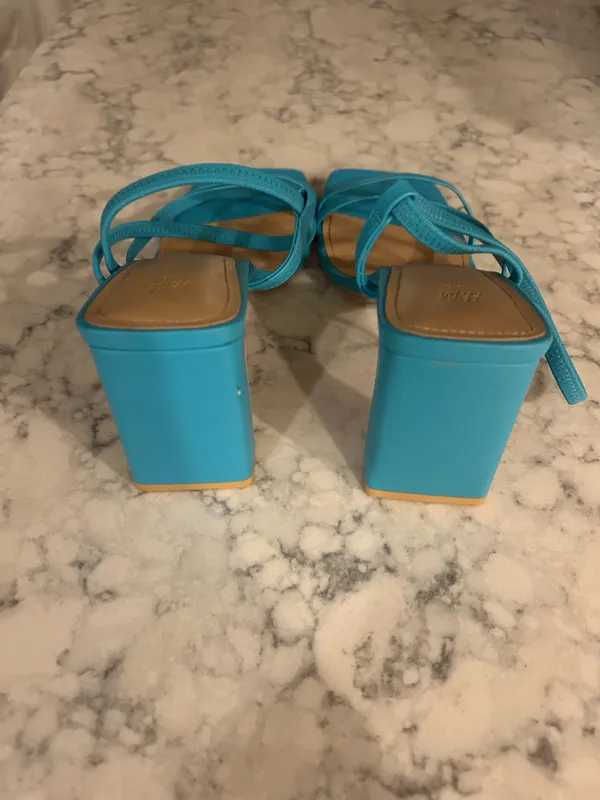 H&M Blue Heels - Image 3
