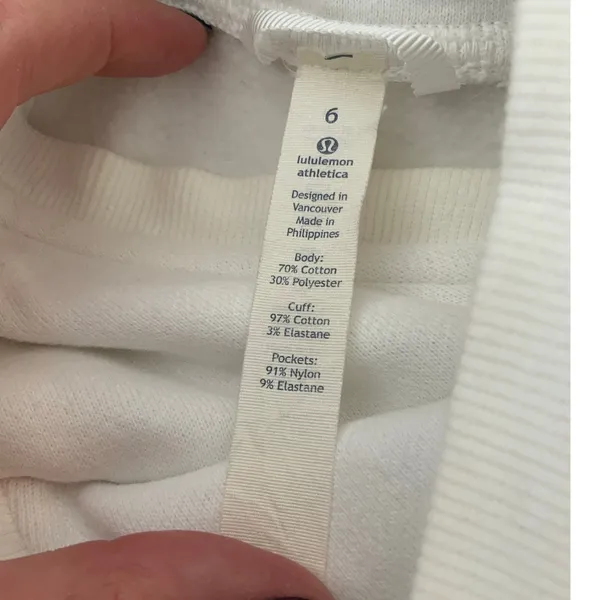 Lululemon White Thick Hoodie size 6 - Image 4
