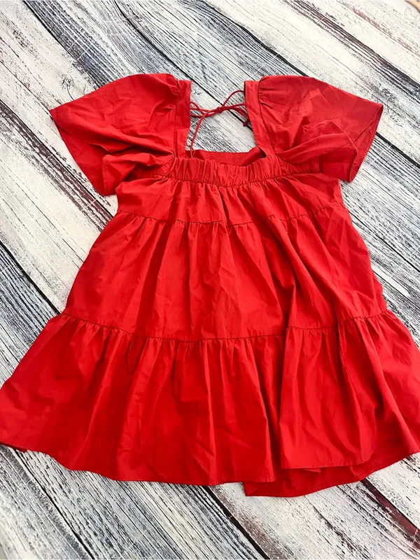 Abercrombie & Fitch Women’s Red Square-Neck Mini Dress - Image 2