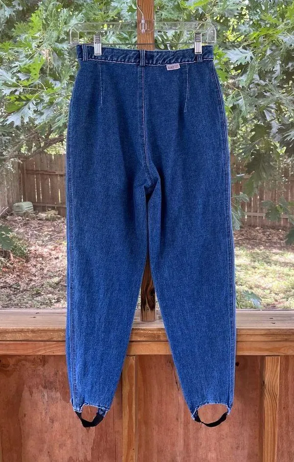 Guess Jeans Women's Vintage 80's Era Stirrup Jeans Size 30 (25" Waist) - Image 2