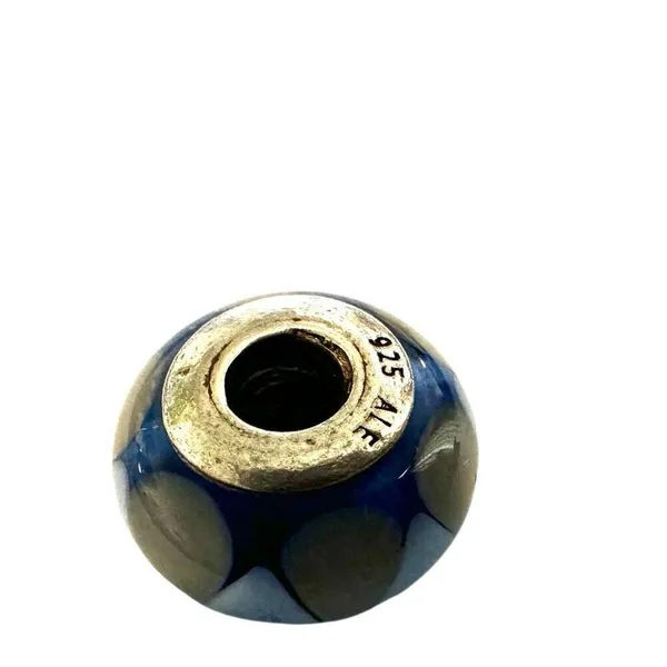 PANDORA Unique Blue Captivating Murano Glass Charm 925 - Image 8