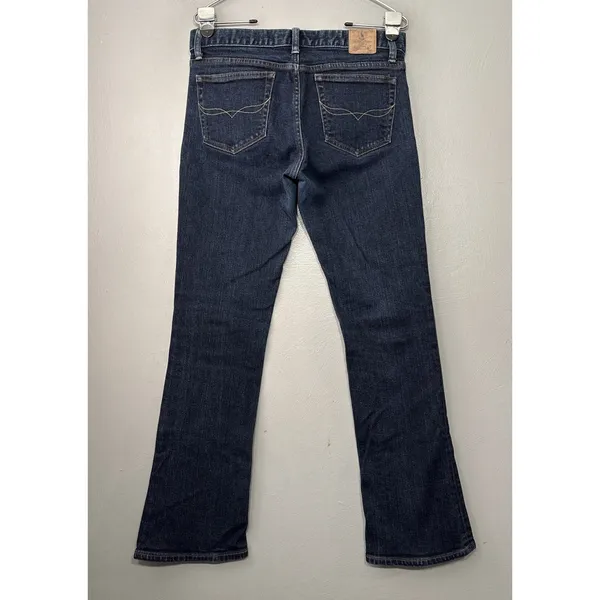 Ralph Lauren Sport Jeans Size 29 Dark Blue Denim Bootcut Y2K Low Rise 30X31 - Image 3