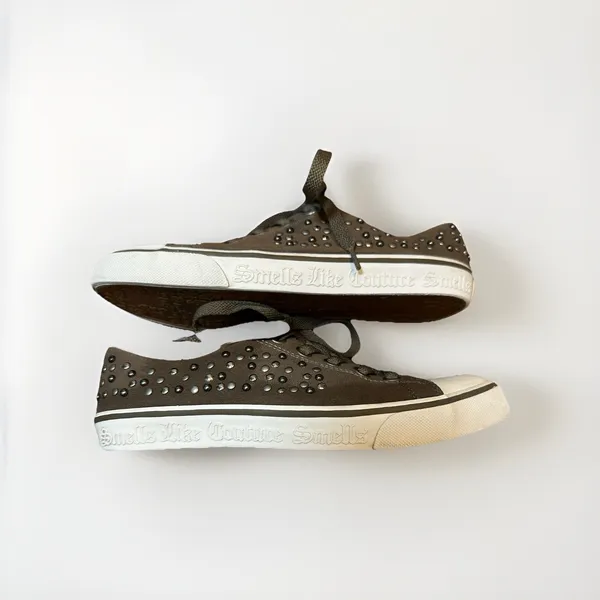 Juicy Couture Women's Eclipse Juice Couture Mouse Grey Canvas Sz 7.5‎ - Image 5