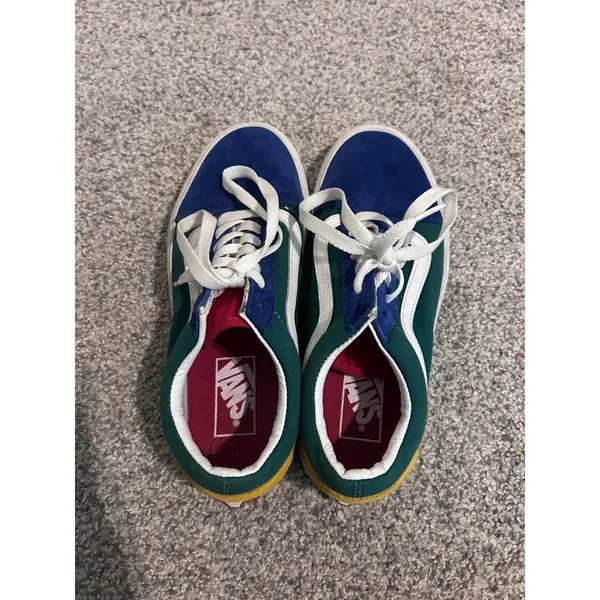 Vans Old Skool‎ Colorblock Suede Canvas Low Top Sneakers Women Size 7 - Image 6