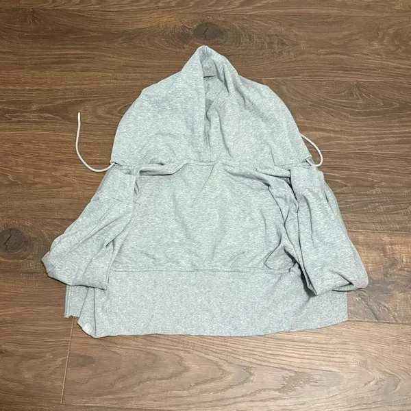 JoyLab Gray Cropped Zip-Up Hoodie - Image 3