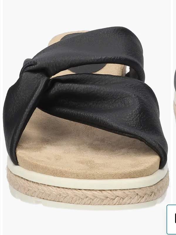 Easy Street Women’s Ja Knotted Slide Sandals black size 9 NEW - Image 2