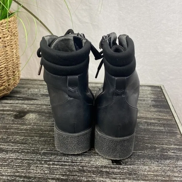 Dr. Scholl’s Black Lug Sole Tayler Lace Up Ankle Boots 7 - Image 4