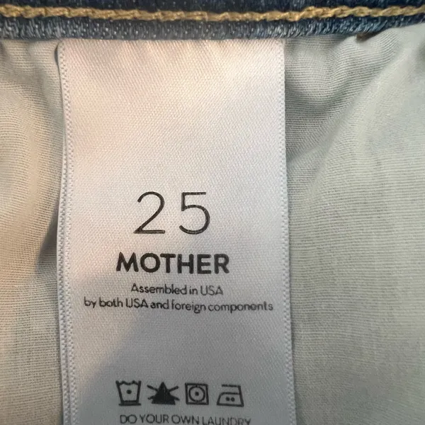 Mother Jeans The Seamed Swooner Hover Size 25 Blowing Kisses EUC - Image 9