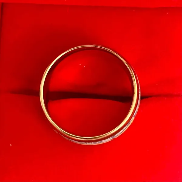 Artisan Van Gogh Starry Night Painting Gold Tone Ring Band Size 10 - Image 3