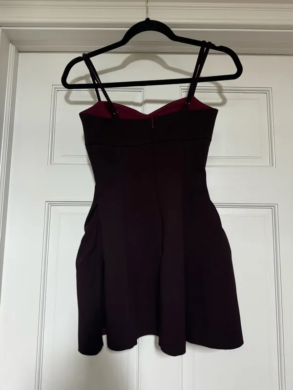 Wine Mini Dress - Image 3