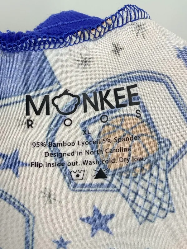 Monkeeroos Duke Blue Devils Basketball Bamboo Pajama Jogger Pants M - Image 8