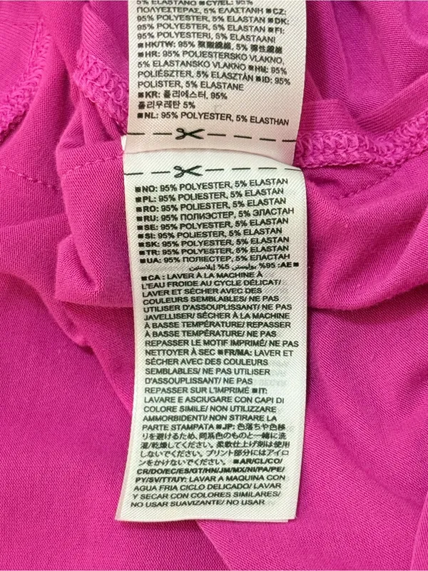 GapFit gDry High-Low Racerback Tank Top Electric Pink Size Large Athletic - Image 9