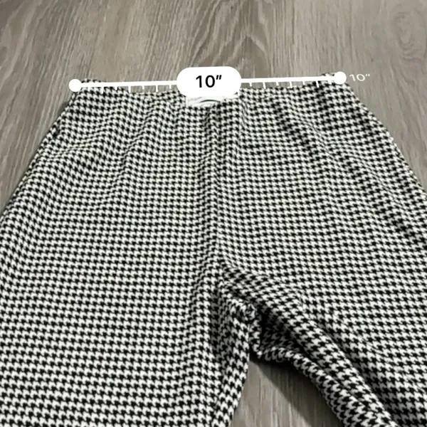 Urban Outfitters UO‎ Casey Houndstooth Plaid Kick Flare Pull-On Pants Sz XS - Image 10