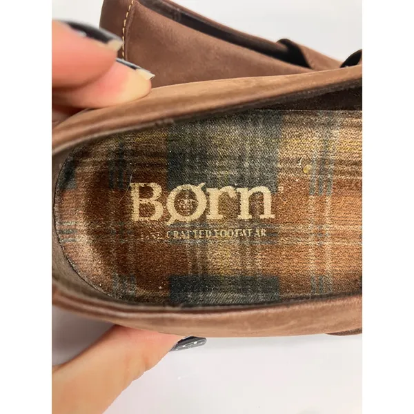 Born Loafers Womens 9 Brown Good Leather Slip On Comfort F49523 - Image 7