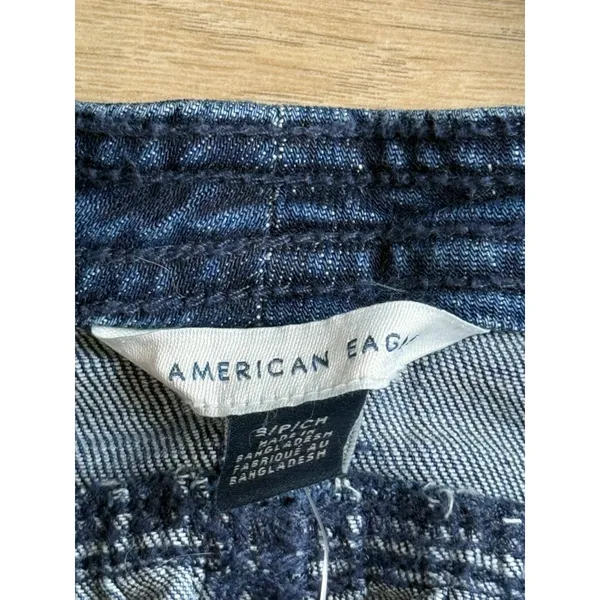 NWT American Eagle Denim Button Front Camisole Tank Festival Summer Babydoll - S - Image 3