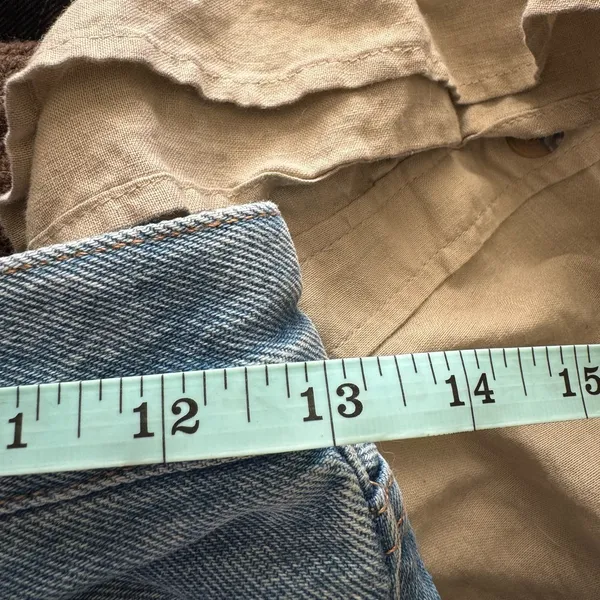 DENIM‎ FORUM ARITZIA the 90s lo-rise baggy wide jean size 23 7 Yrs Bleu taboo - Image 11