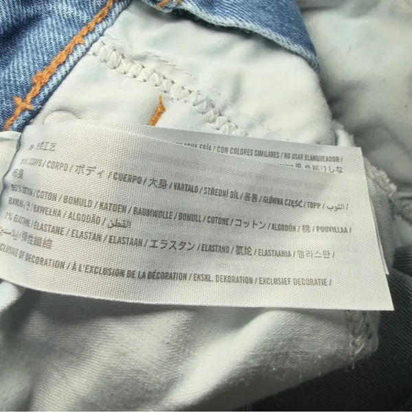 Abercrombie & Fitch The Skinny High Rise Curve Love‎ Button Fly Jeans Size 29 - Image 8