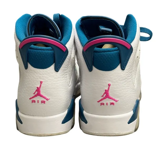 Jordan 6 Retro White Laser Fuchsia Green Abyss Kids 7Y/8.5W - Image 6