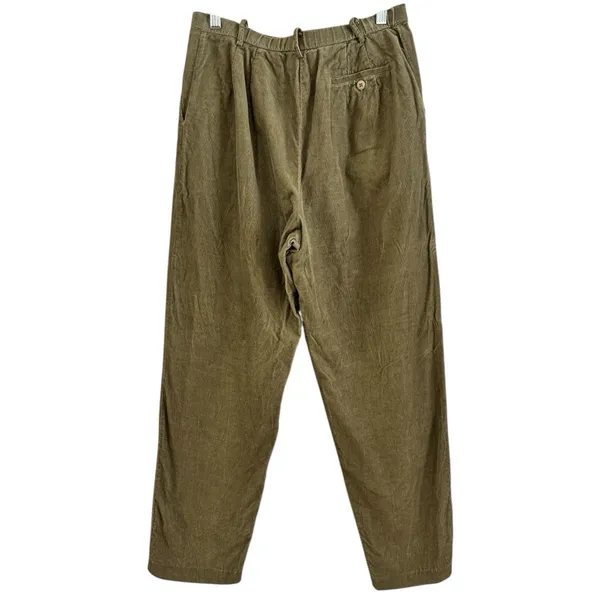 Pendleton Vintage Olive Green Straight Leg Corduroy High Rise Pants Women’s 10 - Image 2