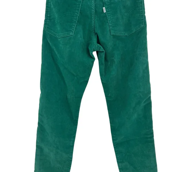 Levi's Wedgie Straight Fit Corduroy‎ Pants Green Size 24 - Image 11