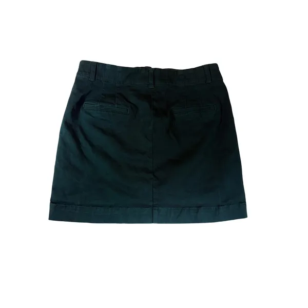 Loft Womens Dark Green Twill Utility Mini Skirt Size 10 Patch Pockets Chino - Image 2