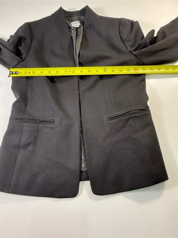 J. Crew Black Collarless Blazer - Image 4