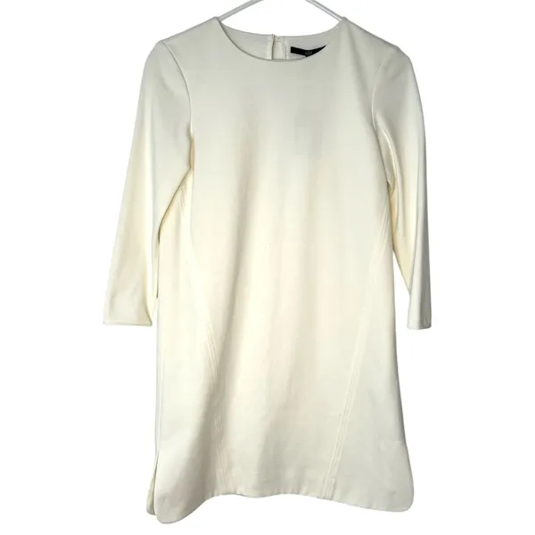 NWT Tibi white long sleeve shift mini classy dress - Image 2