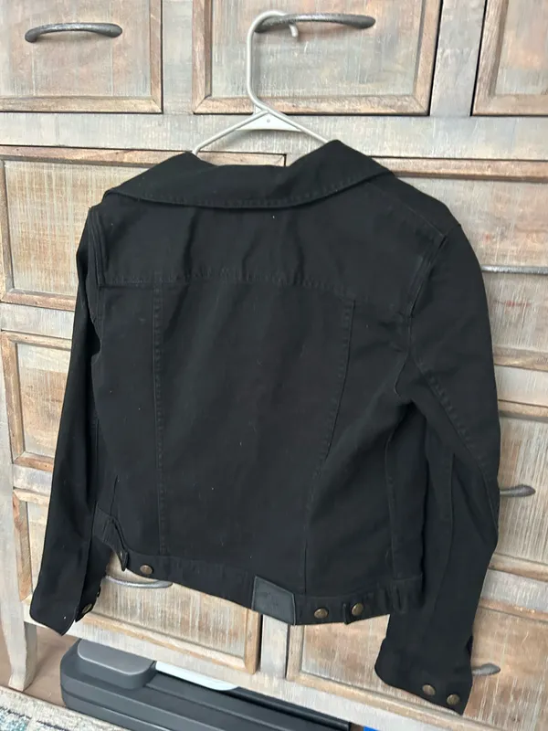 Silver Jeans Co Lauren Jean Jacket Ralph Denim black - Image 4