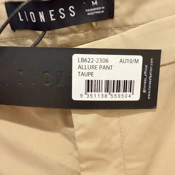 LIONESS‎ Allure Pant in Taupe NWT size 10 - Image 8