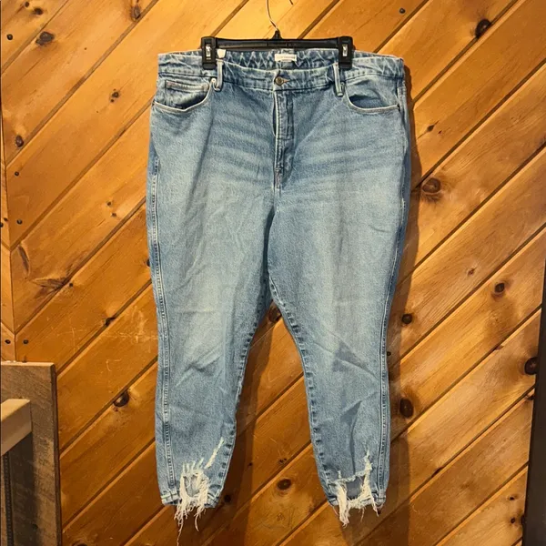 Good American good curve skinny crop distressed ankle size 18 jeans - Image 2