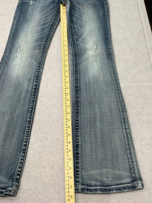 Miss Me Bootcut Jeans Size 28 Distressed Blue Denim - Image 5