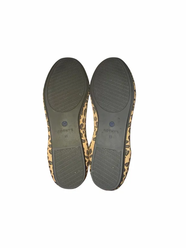 Rothy’s The Loafer Leopard Print Slip-On Brown Black Size 11 - Image 5