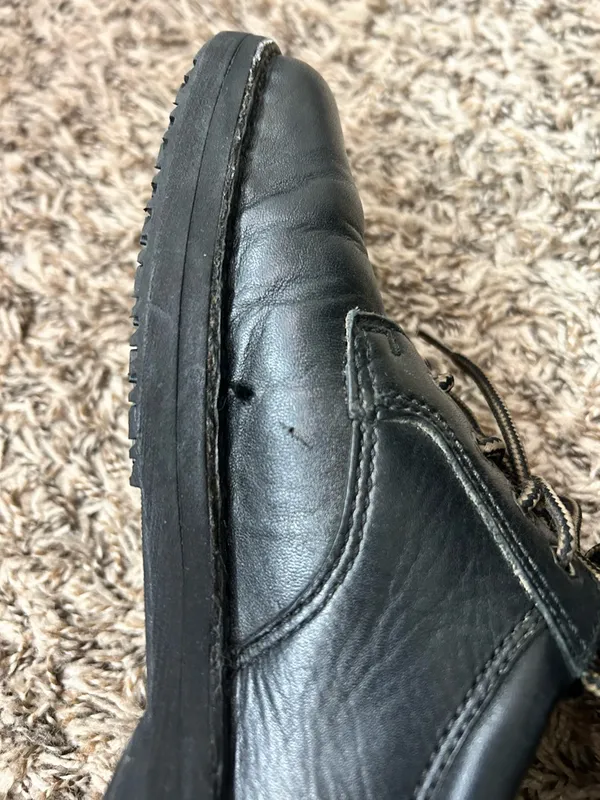 Born Black Leather Oxford Derby-style lace-up shoes Sz 8 - Image 9