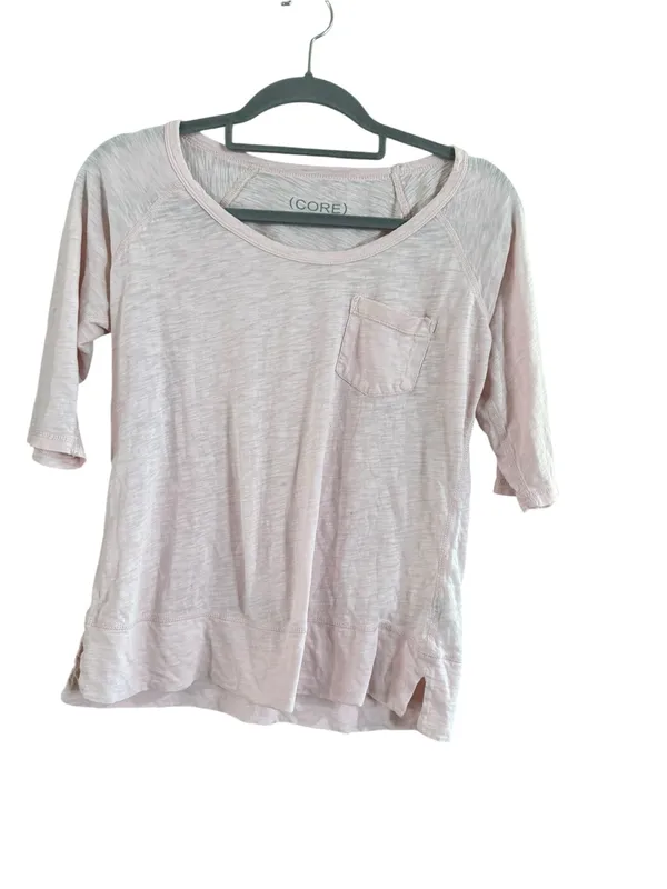 Light Pink Relaxed Short-Sleeve Pocket Tee — Women's - Image 2