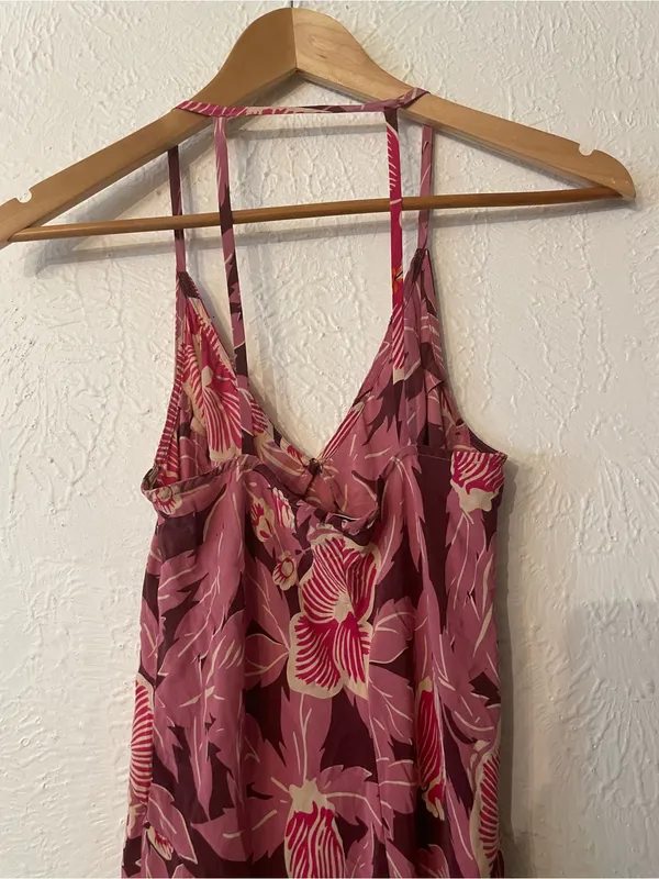 Equipment Pink Floral Slip Allianna Dress 100% Silk XSMALL - Image 7