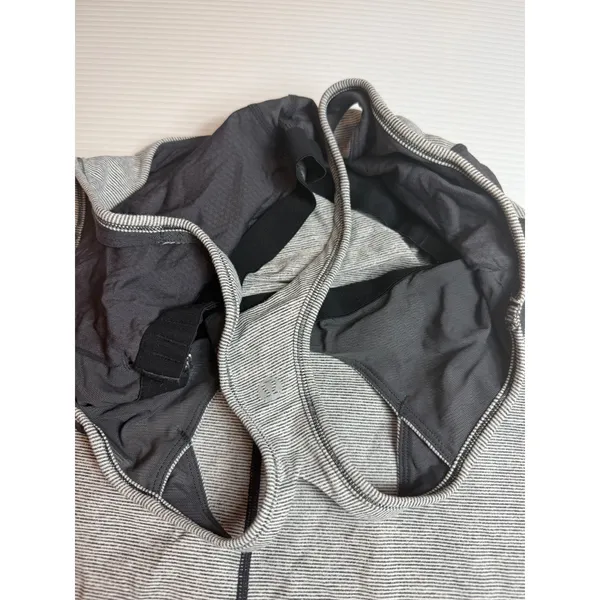 Lululemon Striped Tank Top Racerback Built-In Bra Athletic Workout Gym‎ Size 8 - Image 6