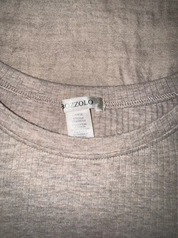 Beige Ribbed Top - Image 2