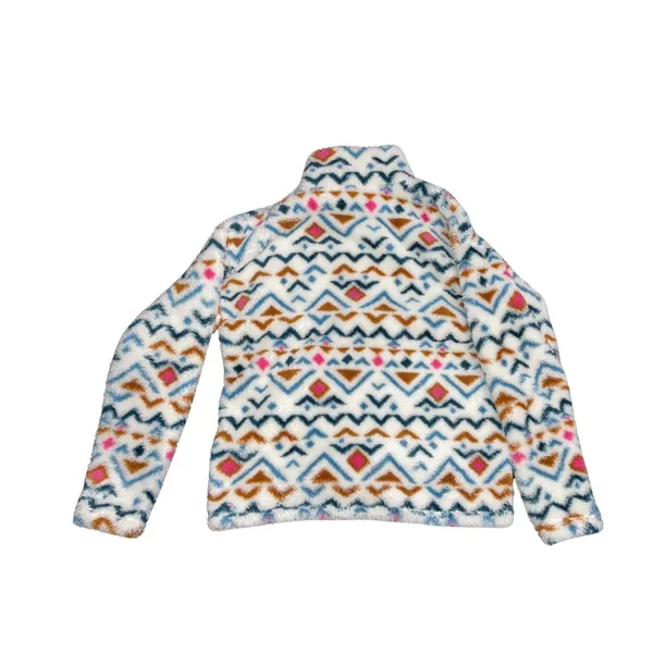 Eddie Bauer Midweight Plush Quarter zip fleece Pullover Sweater Southwestern - Image 2
