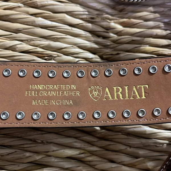 Ariat 2008 limited edition buckle. Handcrafted full grain leather. - Image 12