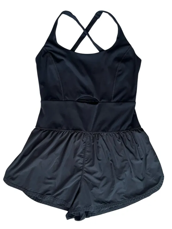 Free People FP Movement Women’s Righteous Runsie Black Racerback Shorts Romper M - Image 3