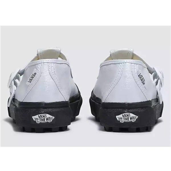 NEW VANS Style 93 Mary Jane Canvas Coated Sneakers silver black womens us 10 - Image 5